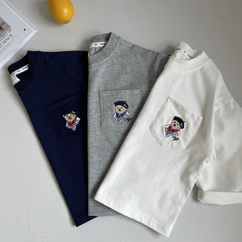 春款童装长袖t恤中小男童女童打底衫2025新品