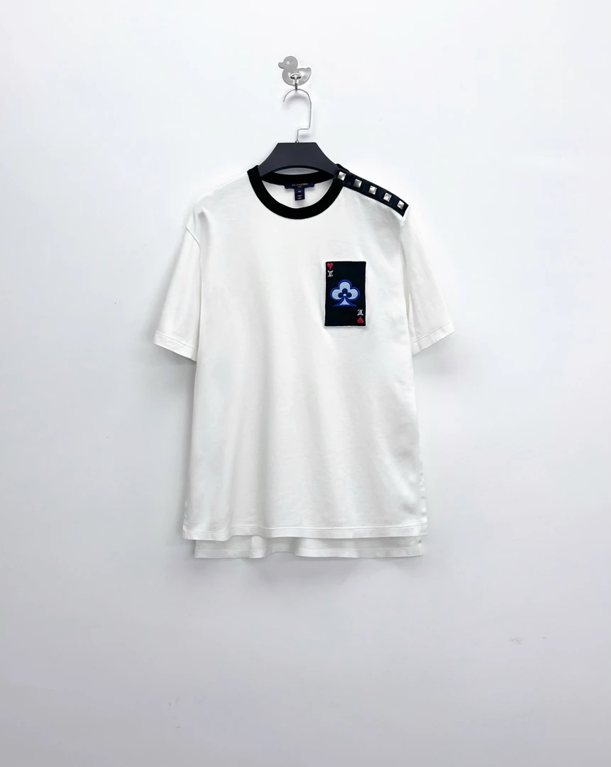 99新 LouisVuitton/路易威登 葡萄籽奢潮/LV 刺绣扑克牌短袖/XS