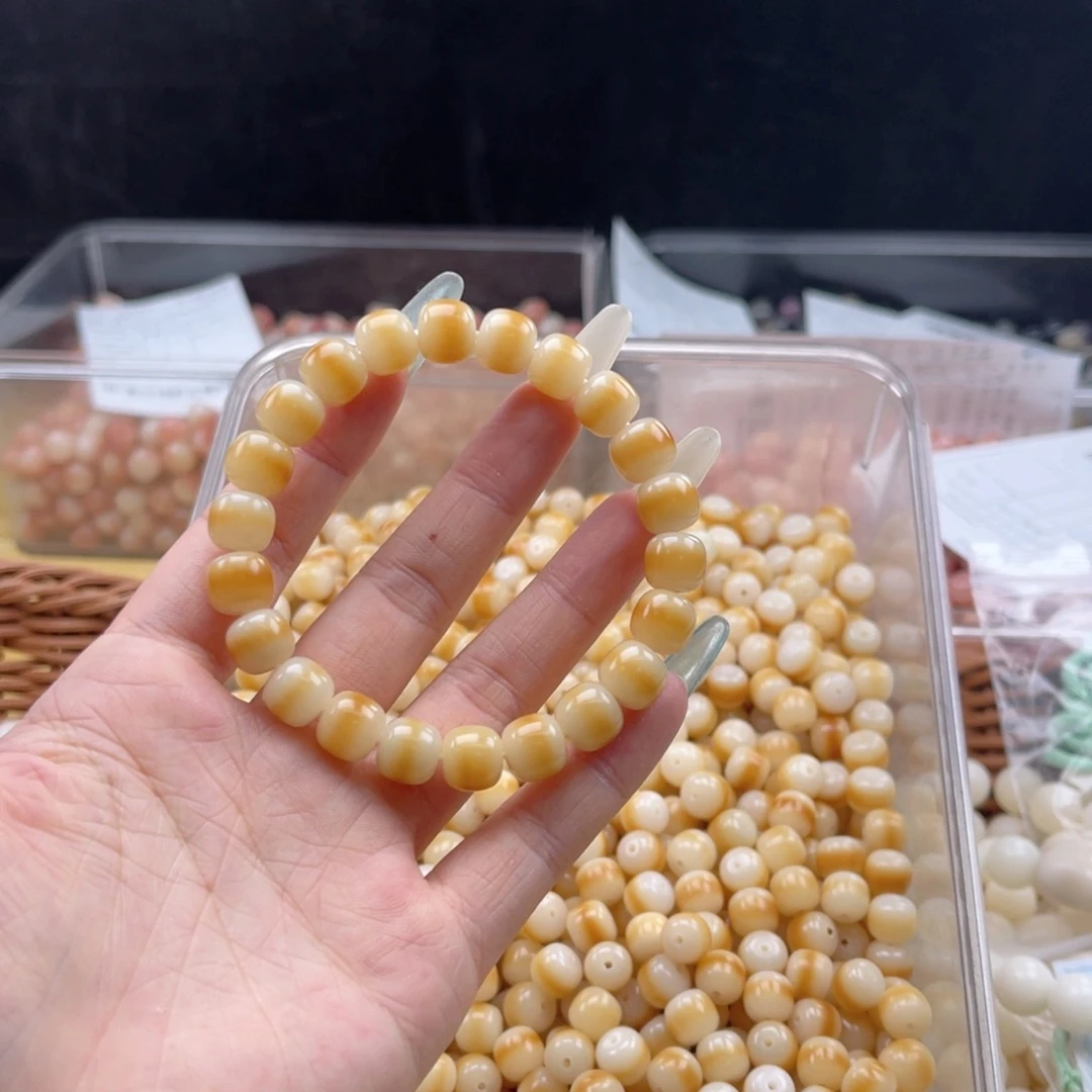 白玉菩提吊坠a10mm/50颗一线天