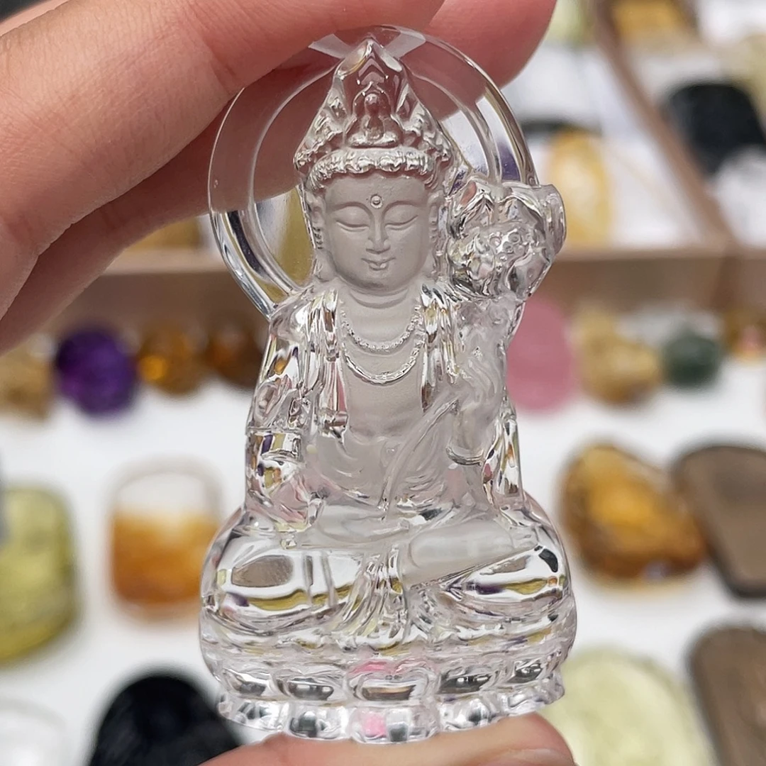 吊坠(赠链)未镶嵌水晶定制吊坠观音
