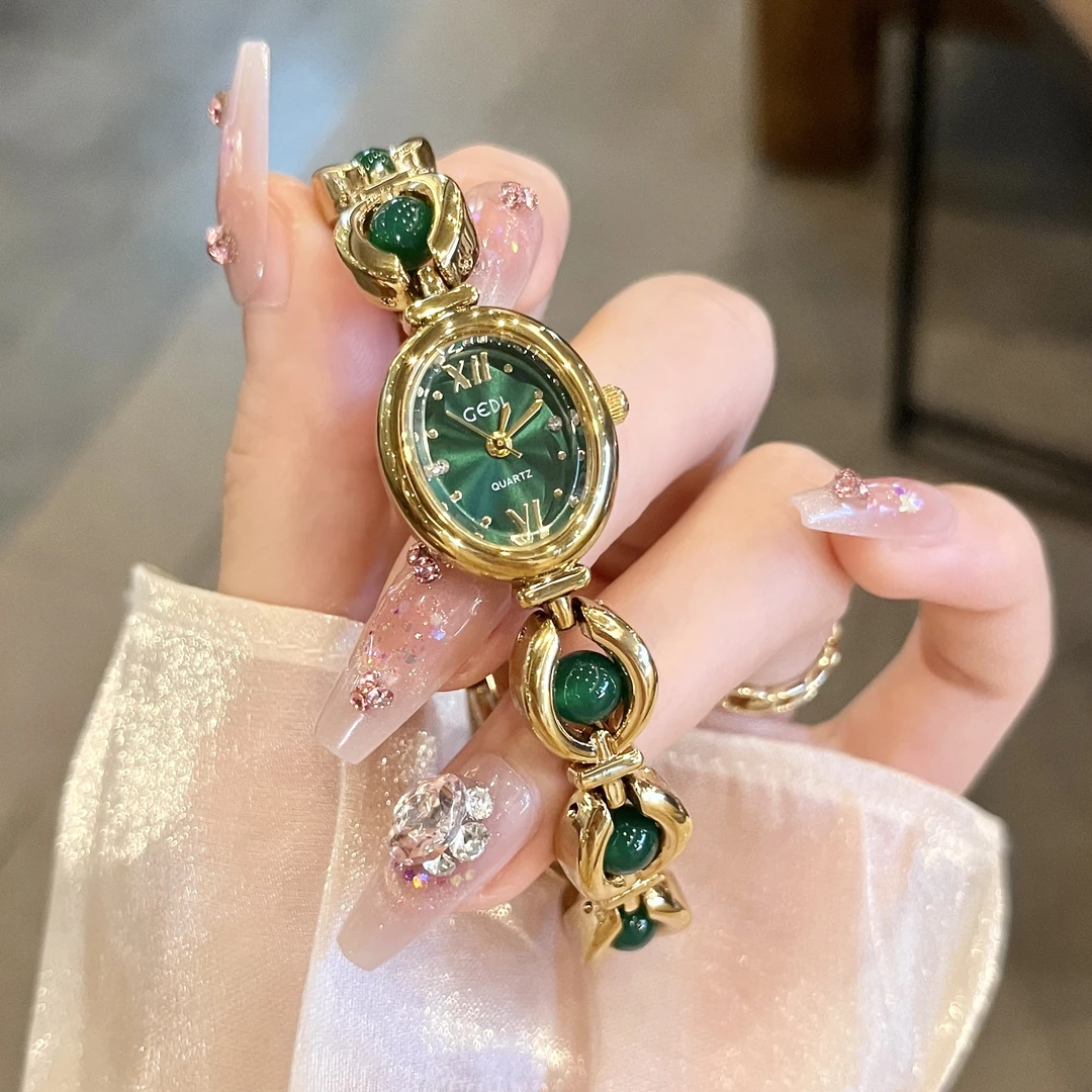 [么茶]新款气质时尚个性手链女士手表手链潮流高级感女腕表 52102