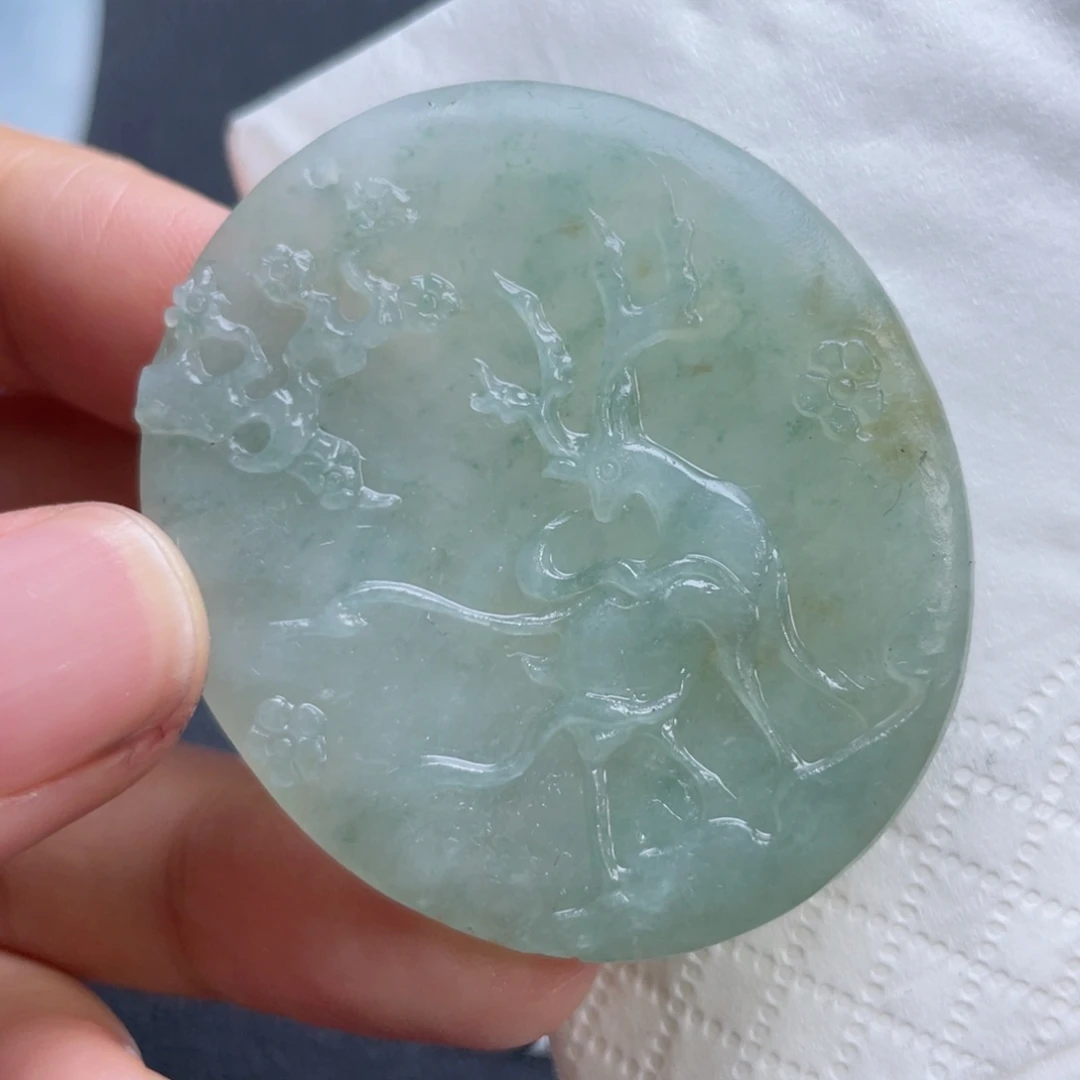 定制翡翠未镶嵌翡翠吊坠