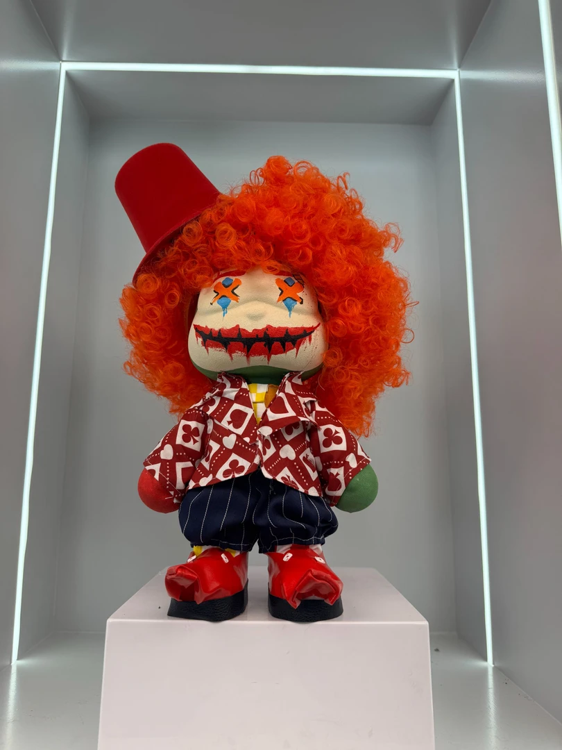 熊子路 小丑 32厘米摆件家居摆件可爱绒玩具公仔玩偶生日礼物娃娃
