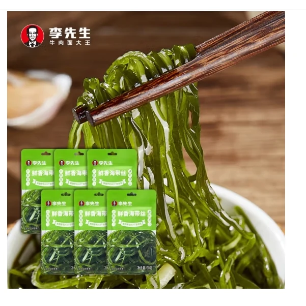 李先生鲜香海带丝6袋下饭菜海带丝60g*6