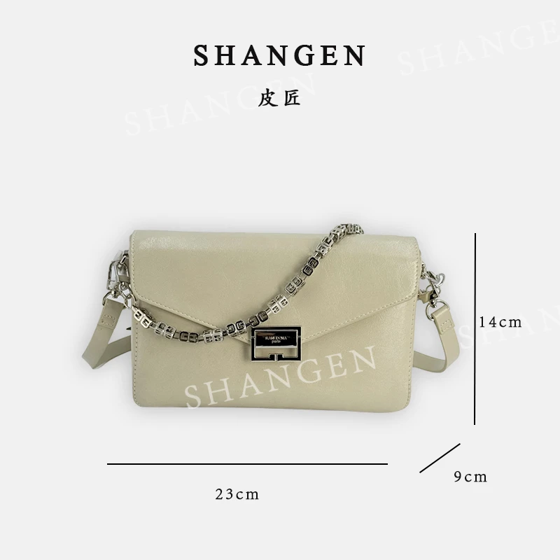 【尚恩CC】SK-62749-燕麦米-轻奢时尚女士新款单肩斜挎包