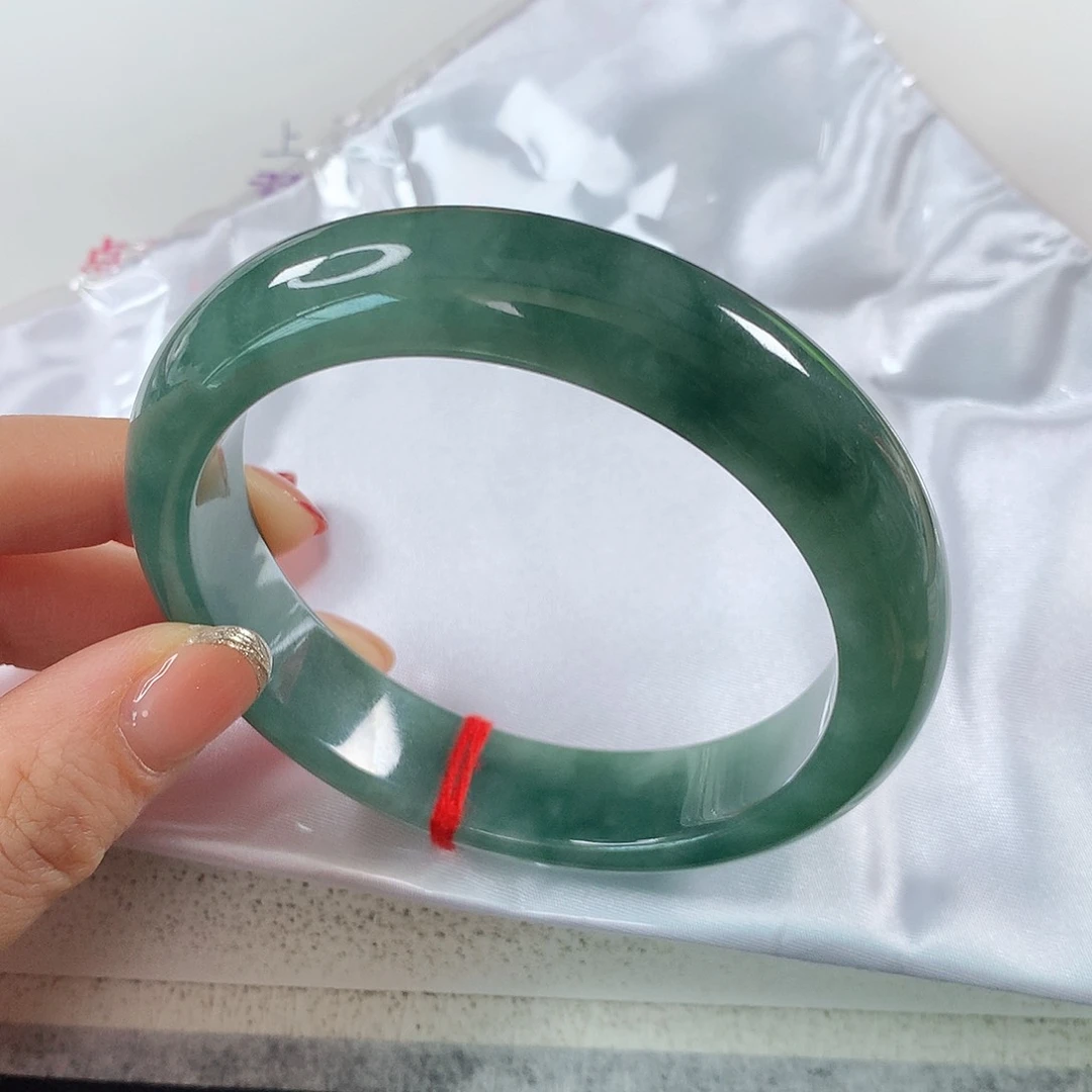 翡翠手镯未镶嵌 正圈⑨②62圈