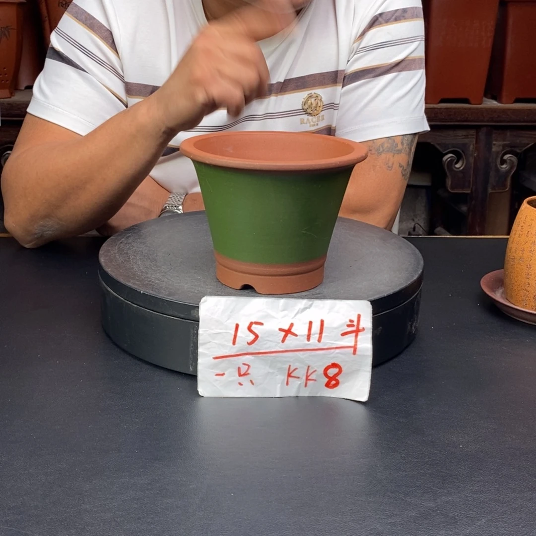 紫砂花盆货号一只KK8