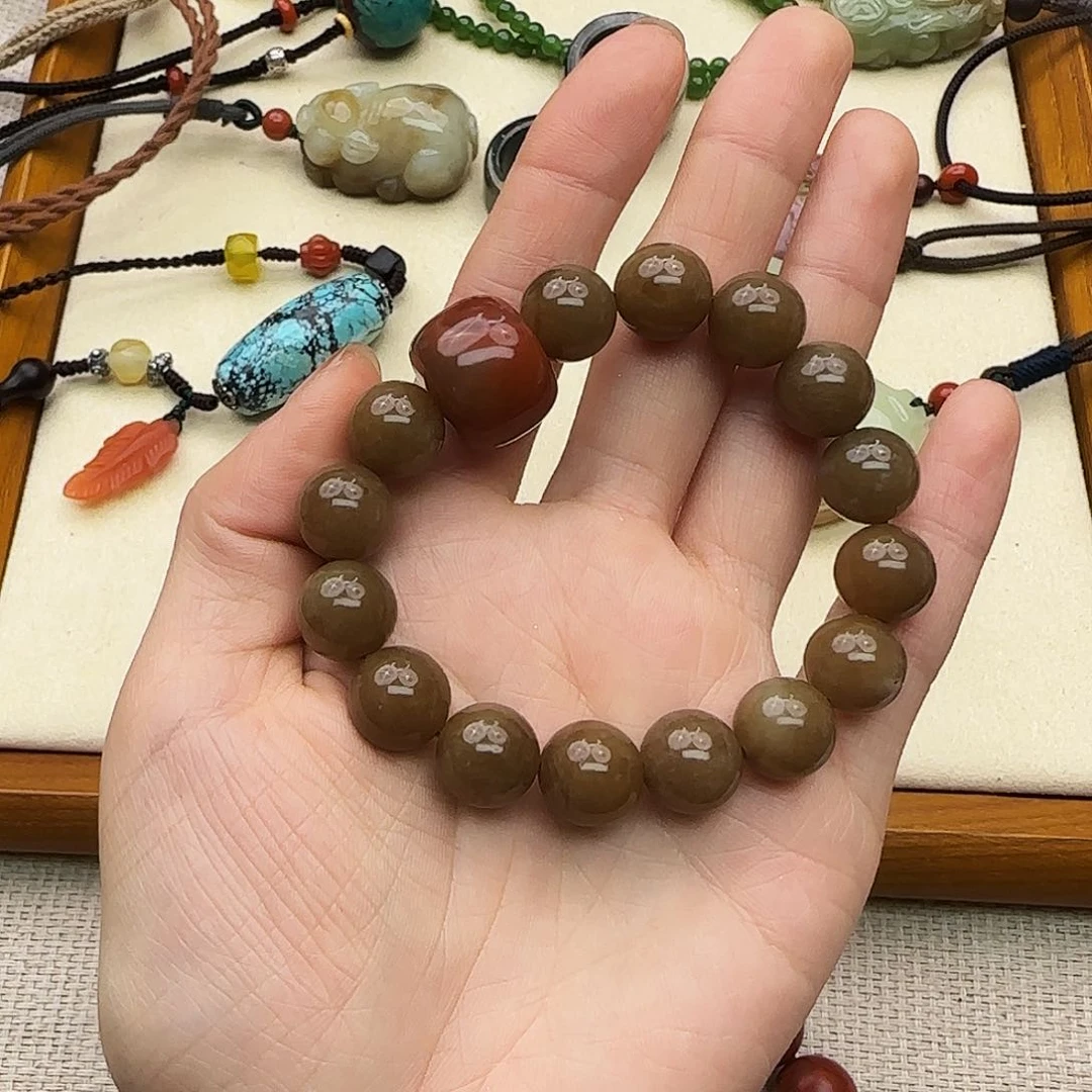 和田玉（糖玉）手链未镶嵌口****?
