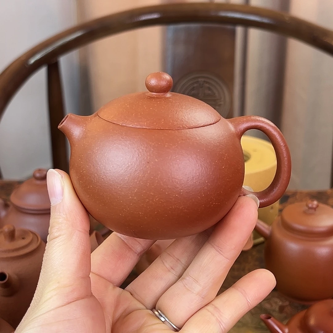 紫砂茶壶精品 西施 红降坡泥 170
