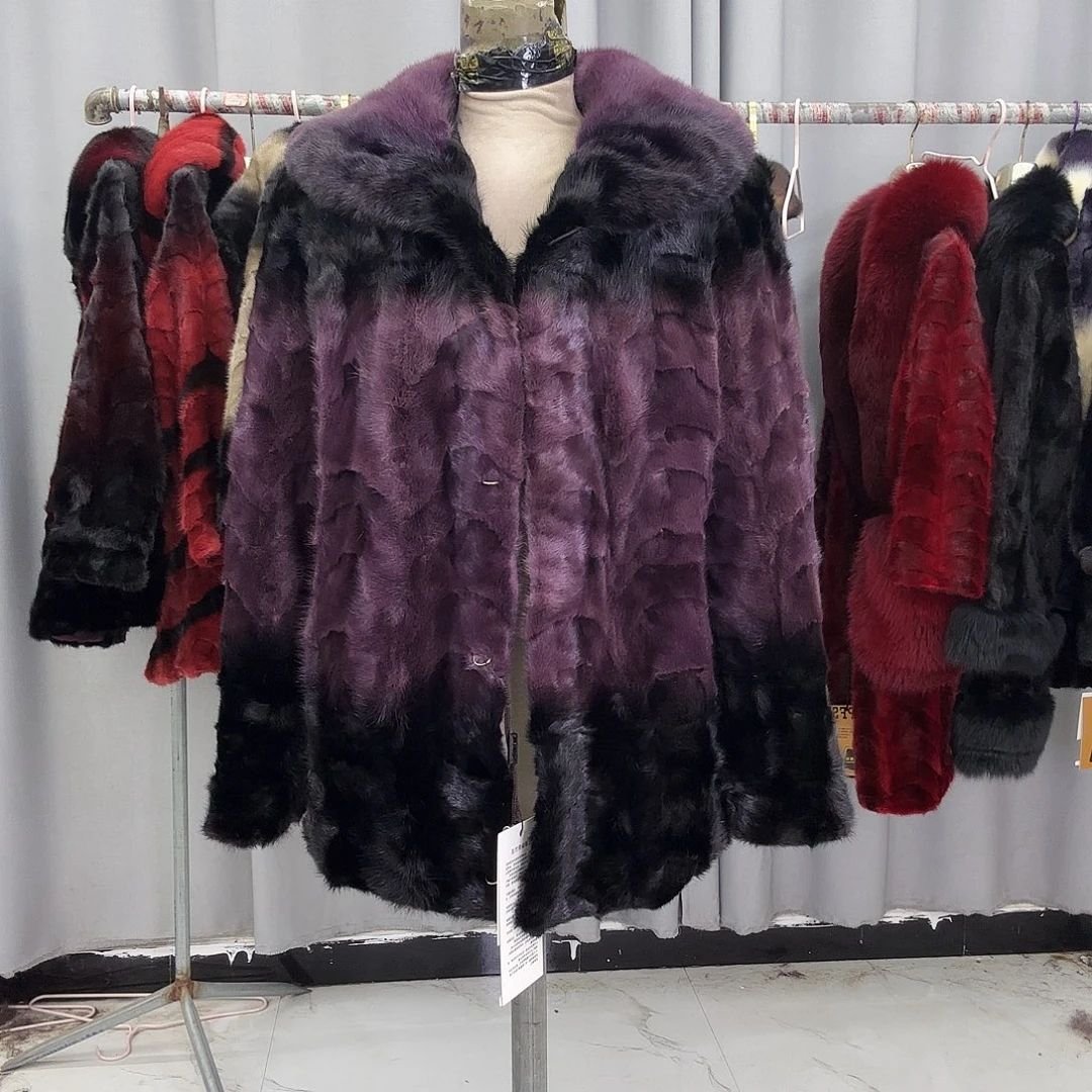 水貂拼貂真皮真毛