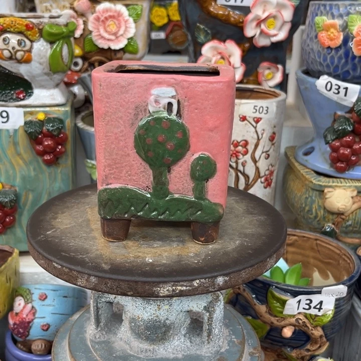 紫砂花盆粗陶材质多肉花盆