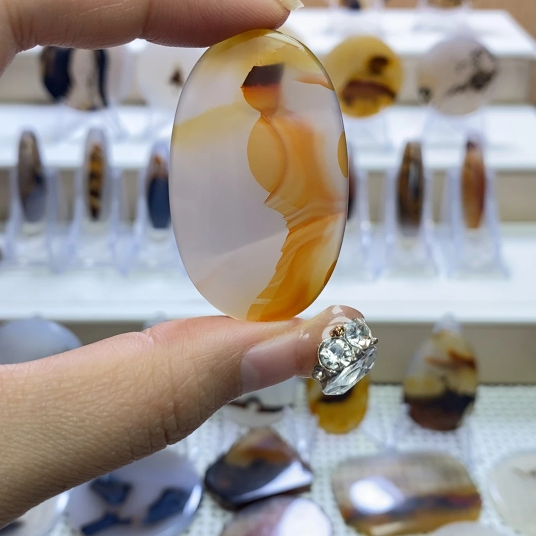 玛瑙/玉髓未镶嵌吊坠(不含链)