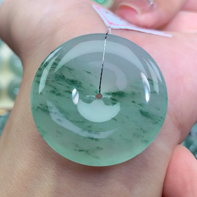【闪购商品】翡翠未镶嵌吊坠(不含链)尺寸35×6.2mm