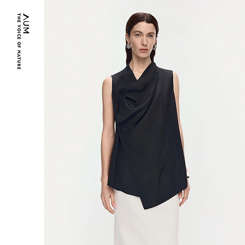 AUM噢姆25年夏季气质百搭显瘦休闲T恤M1FZ22831