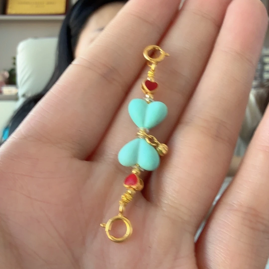 绿松石18K金镶嵌珠宝奇石