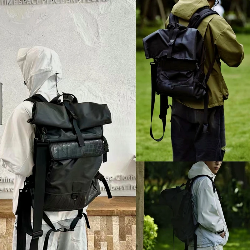 0745 【聚】时尚周高定款轮胎皮！值得珍藏一生！百搭双肩背包