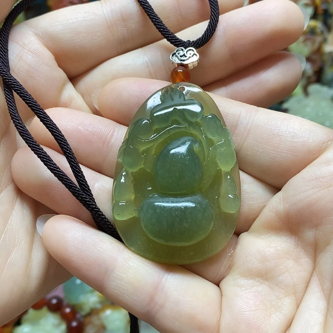 岫玉未镶嵌吊坠(赠链)