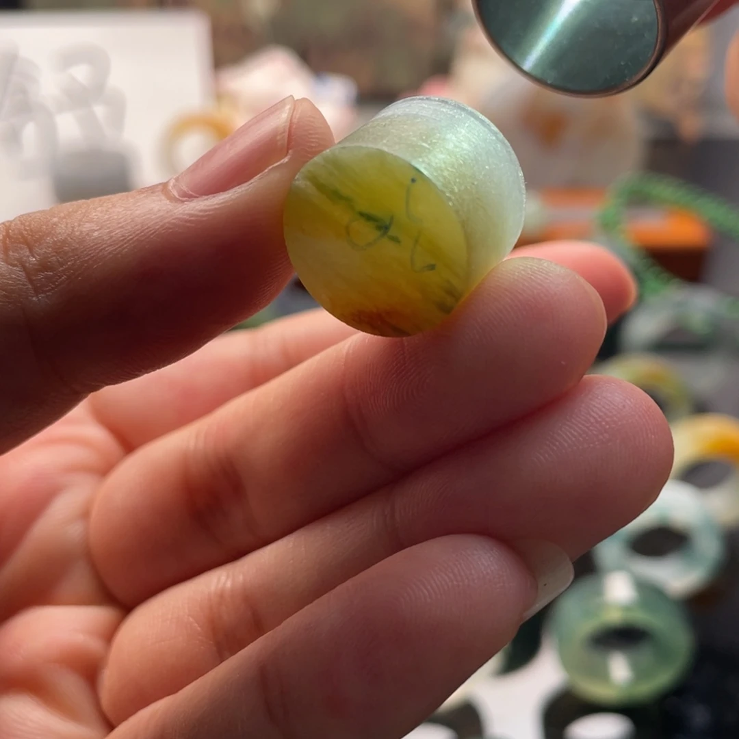 未镶嵌定制翡翠落日桶珠