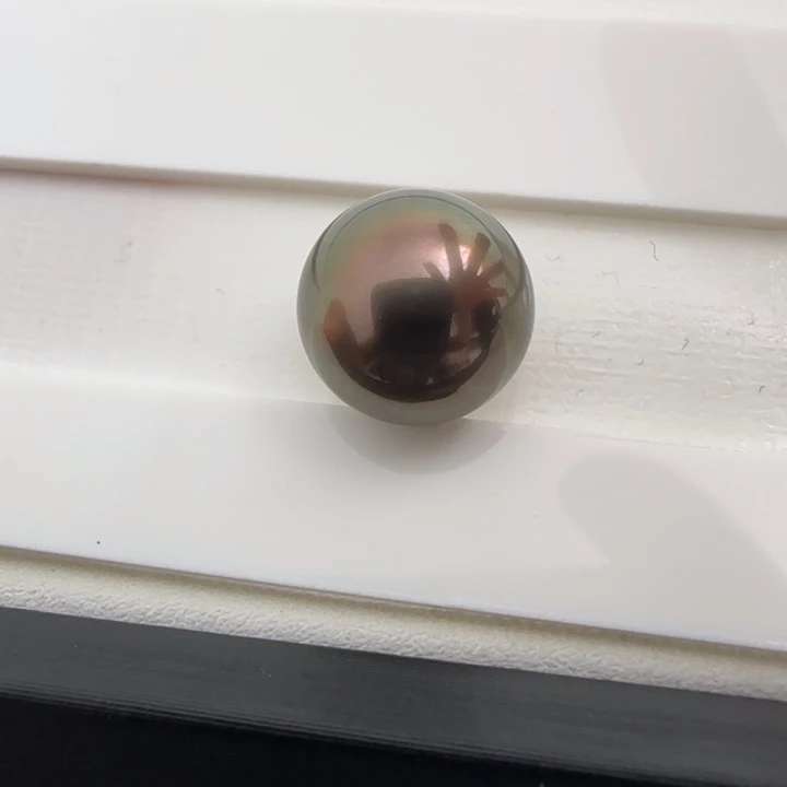 海水珍珠裸珠天然大溪地海水珍珠裸珠11-12