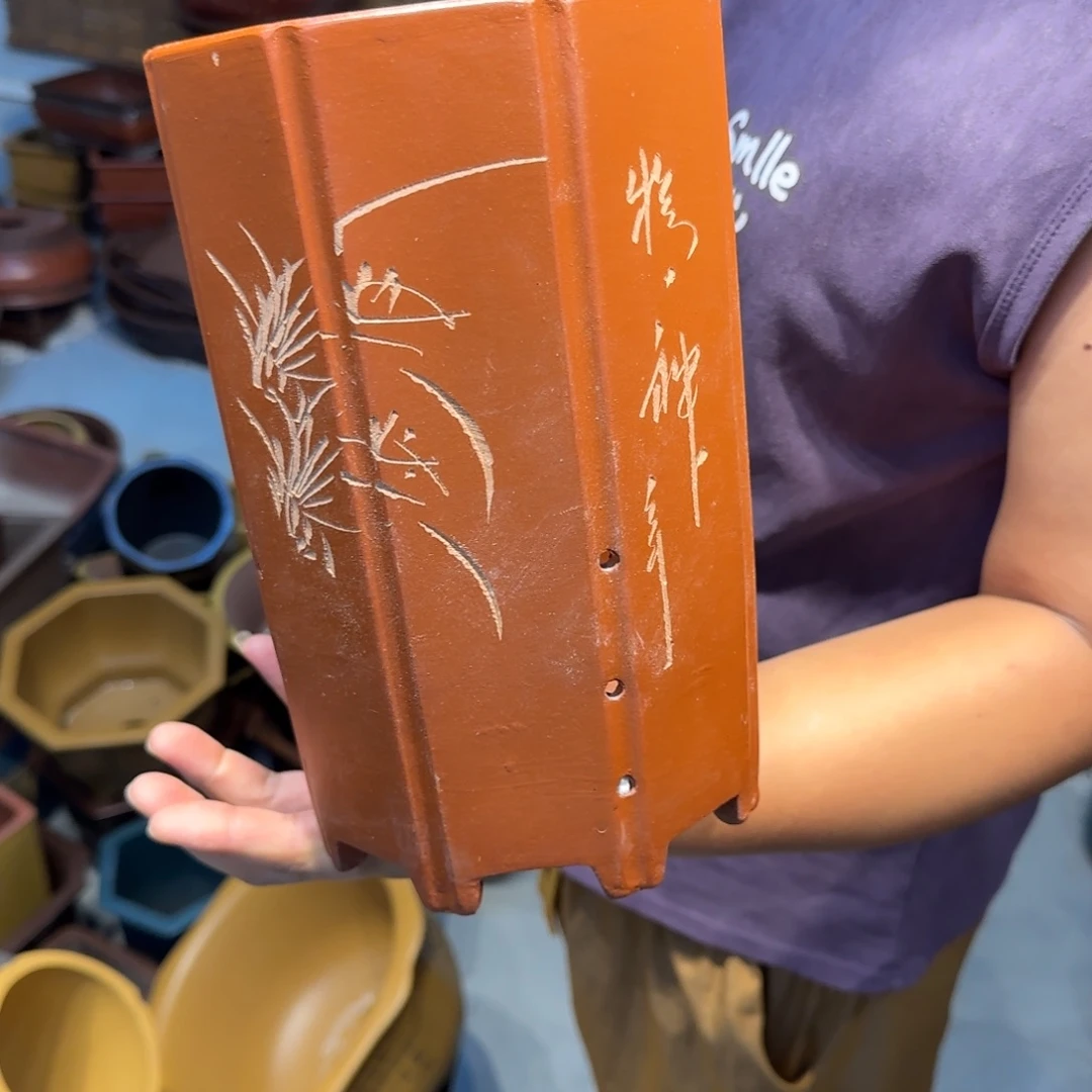 紫砂花盆瑕疵和瑕疵