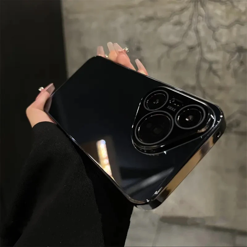 适用华为Pura70ultra高品质全包玻璃pura70手机壳电镀背板奢华男