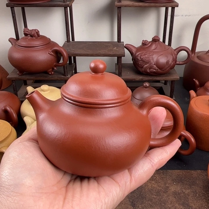 茶壶紫砂全手工容天180cc