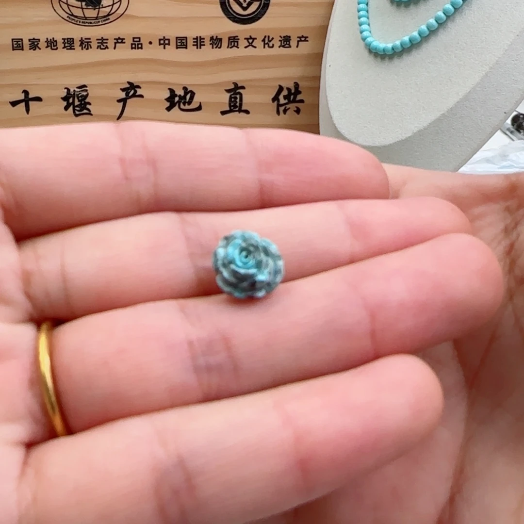 绿松石未镶嵌8盛开玫瑰花z