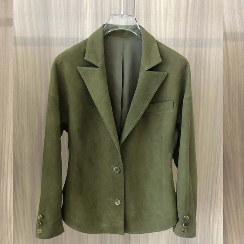 Bing Studios｜气质时尚高级羊皮皮衣外套B075-W24