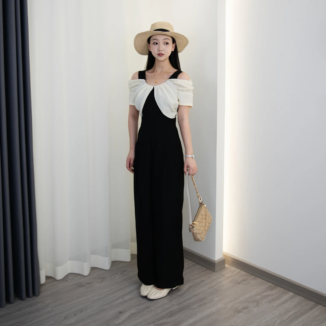 【云锦花影512】琳琳小个子夏季新品优雅气质时髦显瘦轻奢连体裤