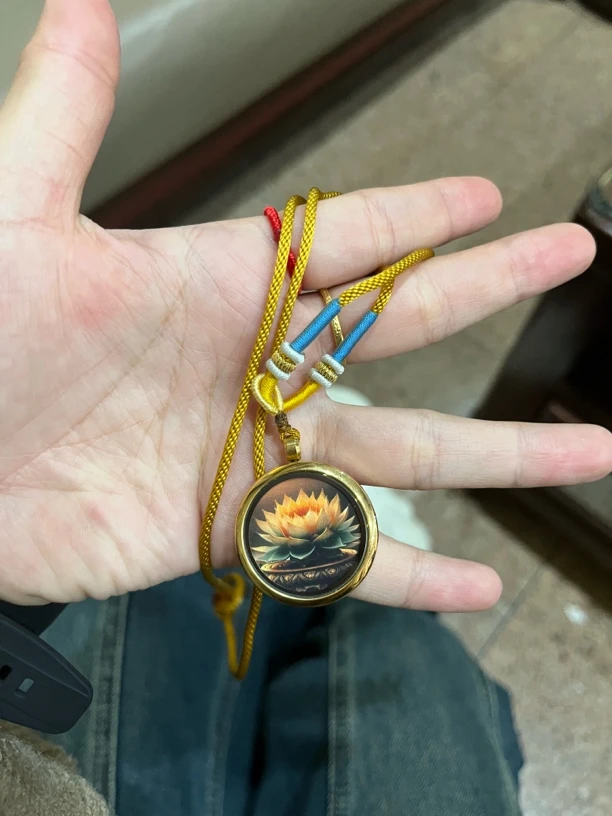 非金属珐琅吊坠 华姐同款菩萨牌小孩吊坠