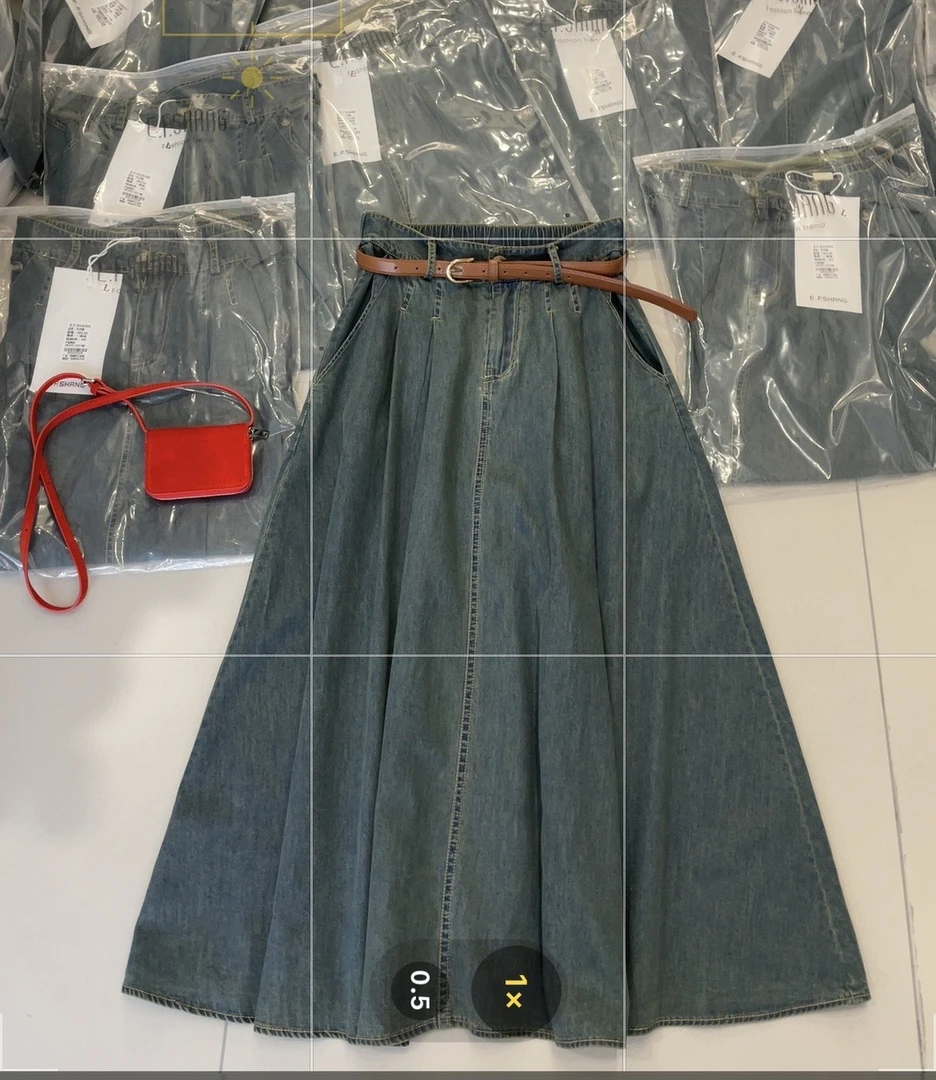 99156 （必入）a版水洗软牛仔半身裙