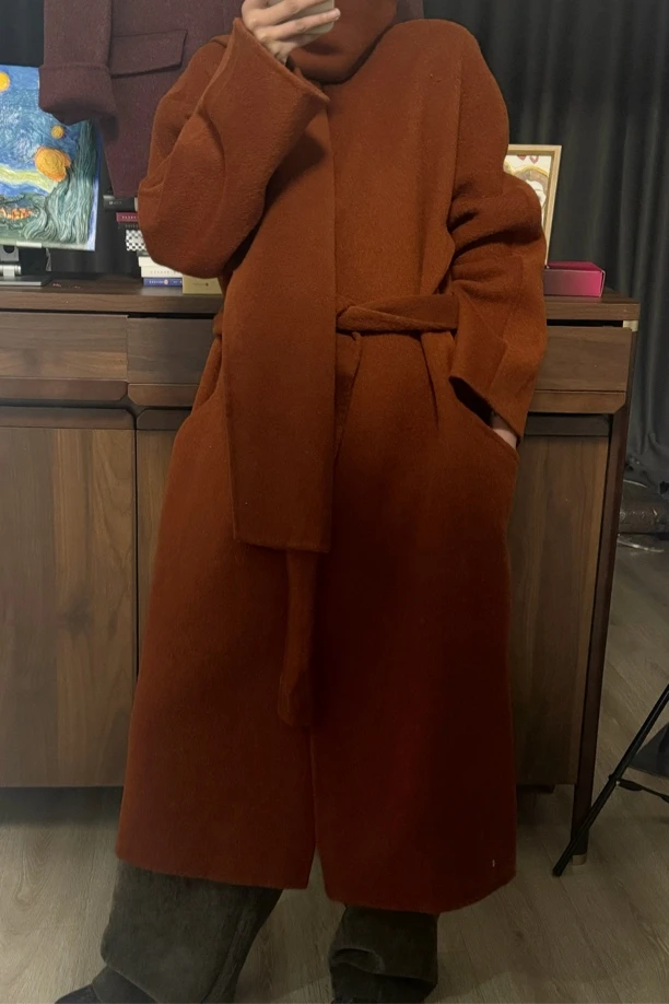 【秋菊大衣】高定设计师双面羊绒大衣外套