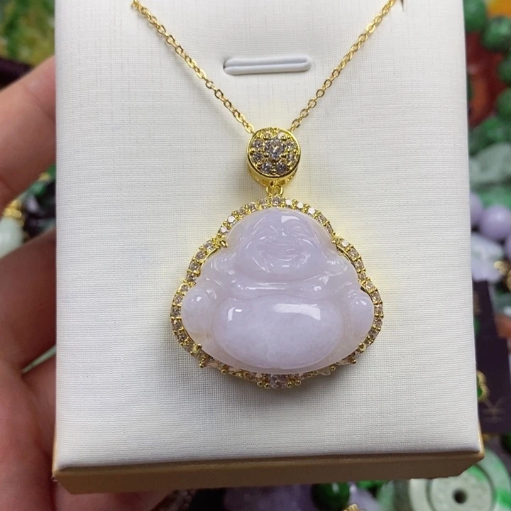 翡翠未镶嵌吊坠(赠链)