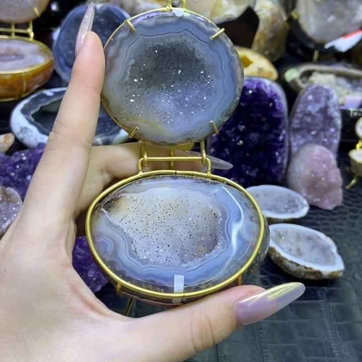 未镶嵌水晶珠宝半成品聚宝盆