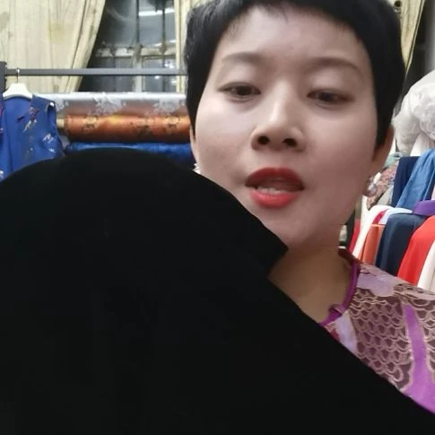 蚕丝2米真丝丝绒布料黑