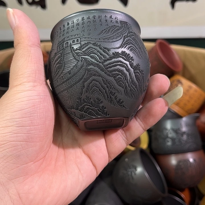 茶杯紫砂全手工紫砂主人杯