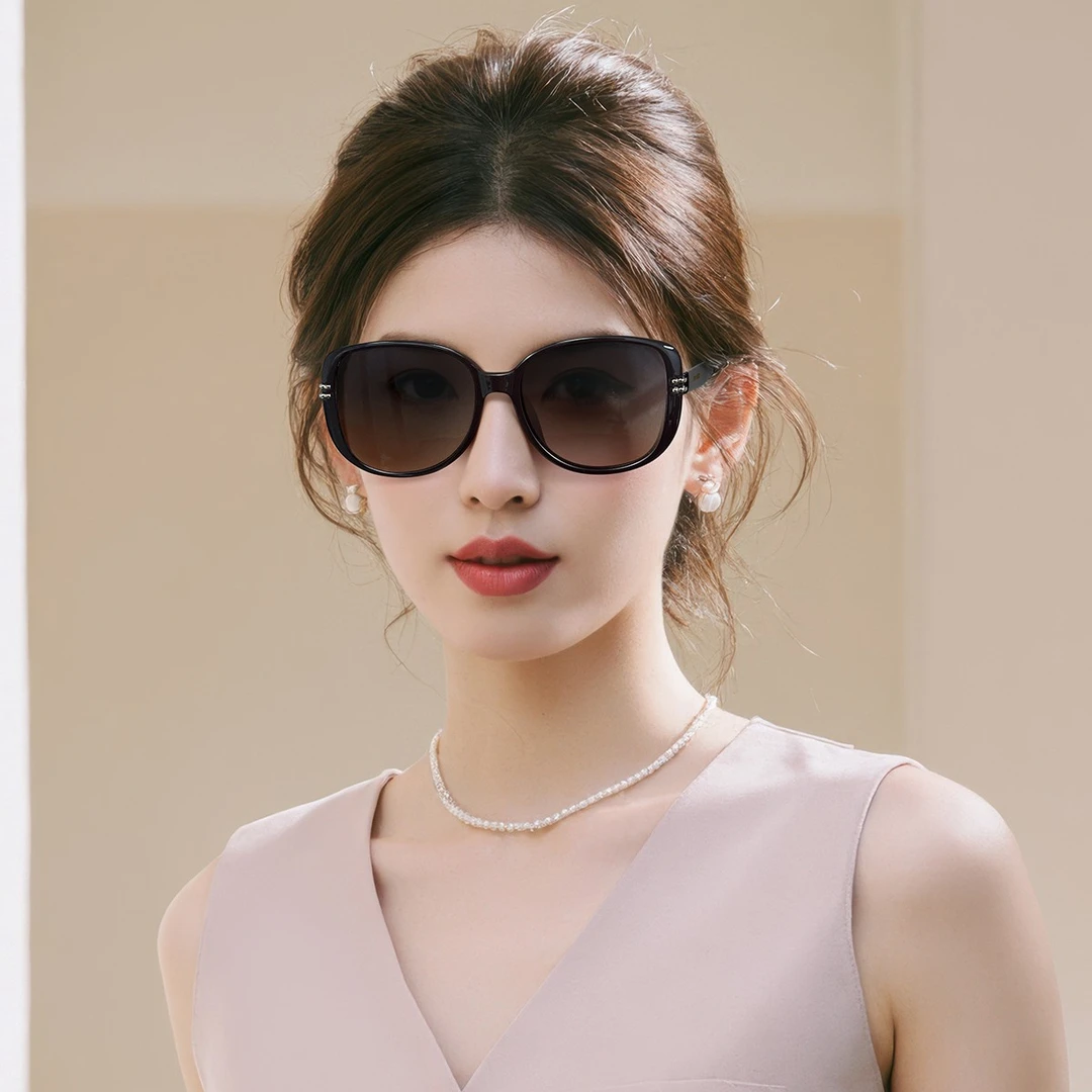 海伦凯勒优雅方圆大框偏光太阳镜遮阳女墨镜儿童防紫外线男H2732