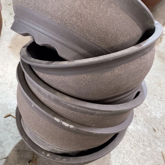 紫砂花盆100-5。28.5-13.5