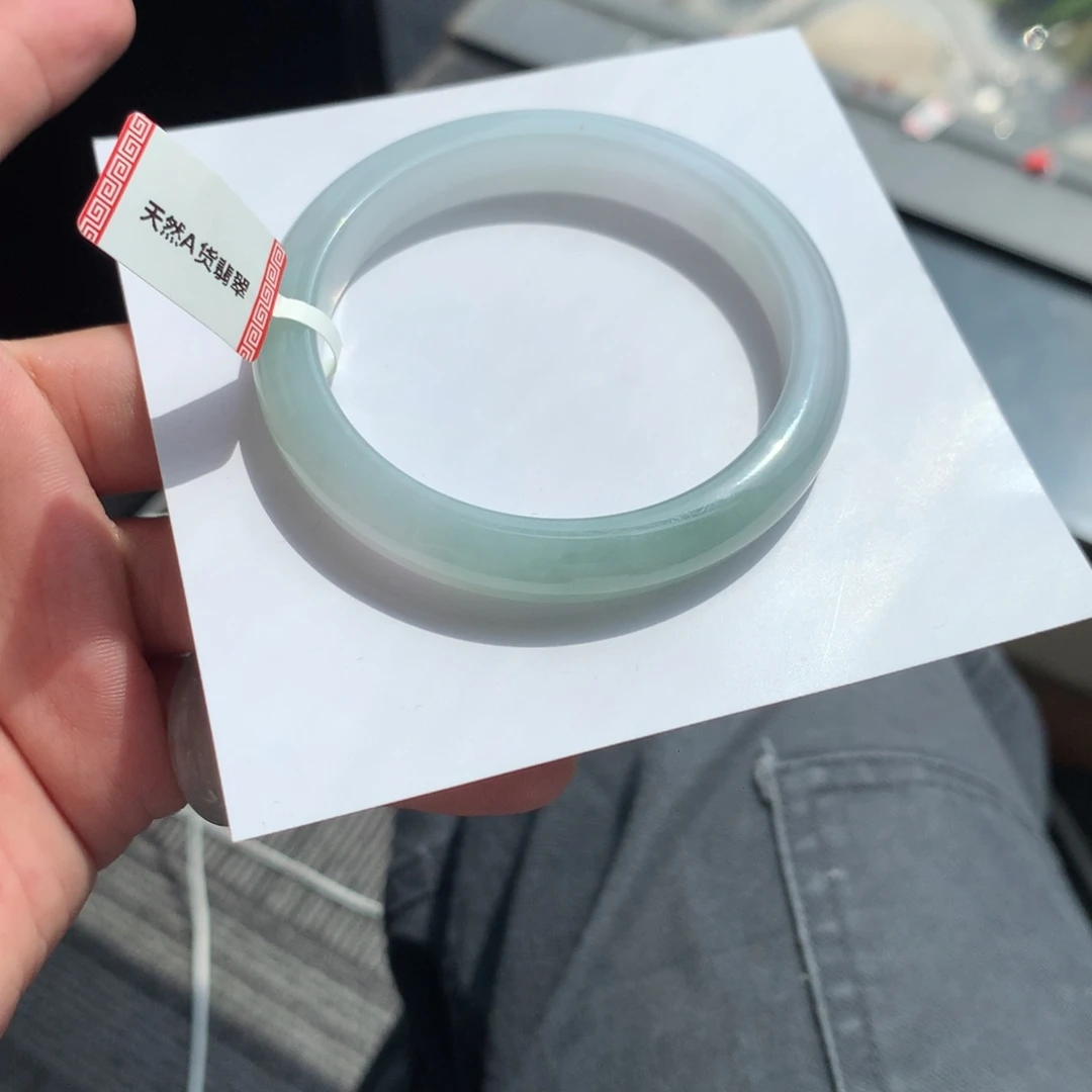 翡翠未镶嵌手镯61号53.3