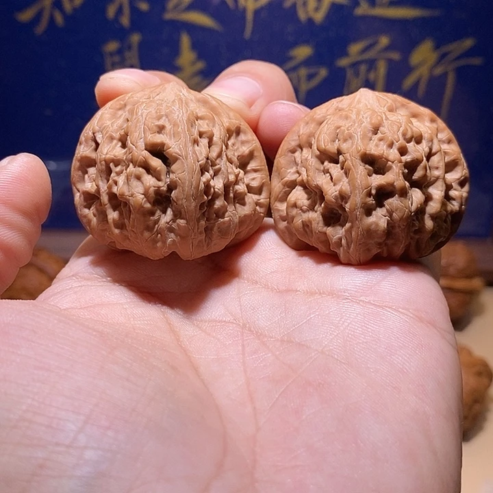 把件文玩核桃全品无修40尺平谷凹底