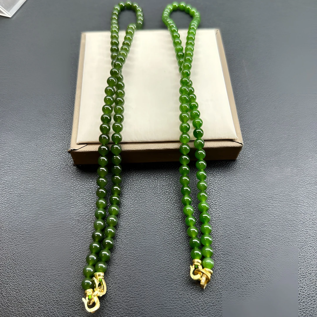 【天然和田玉碧玉】卡6mm锁骨链时尚气质百搭 多样性发货拍一发一