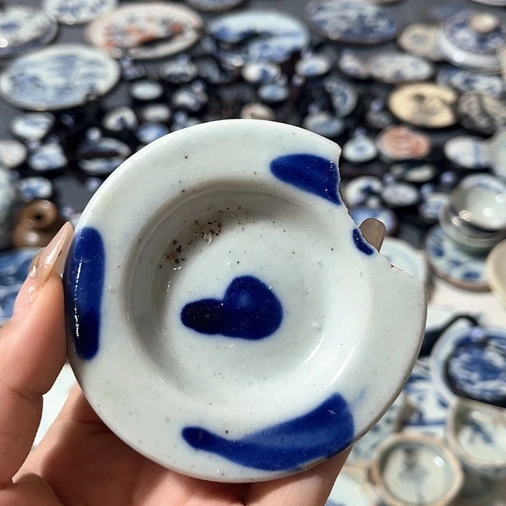 瓷片瓷片茶托喝茶非常不错