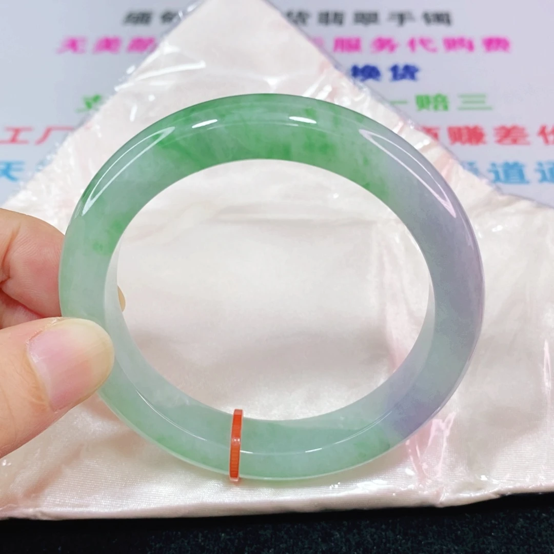 未镶嵌手镯翡翠57.6圈口正圈