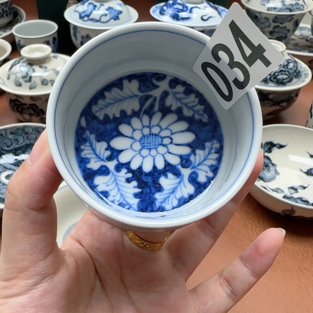 景德镇纯手工手绘主人杯034