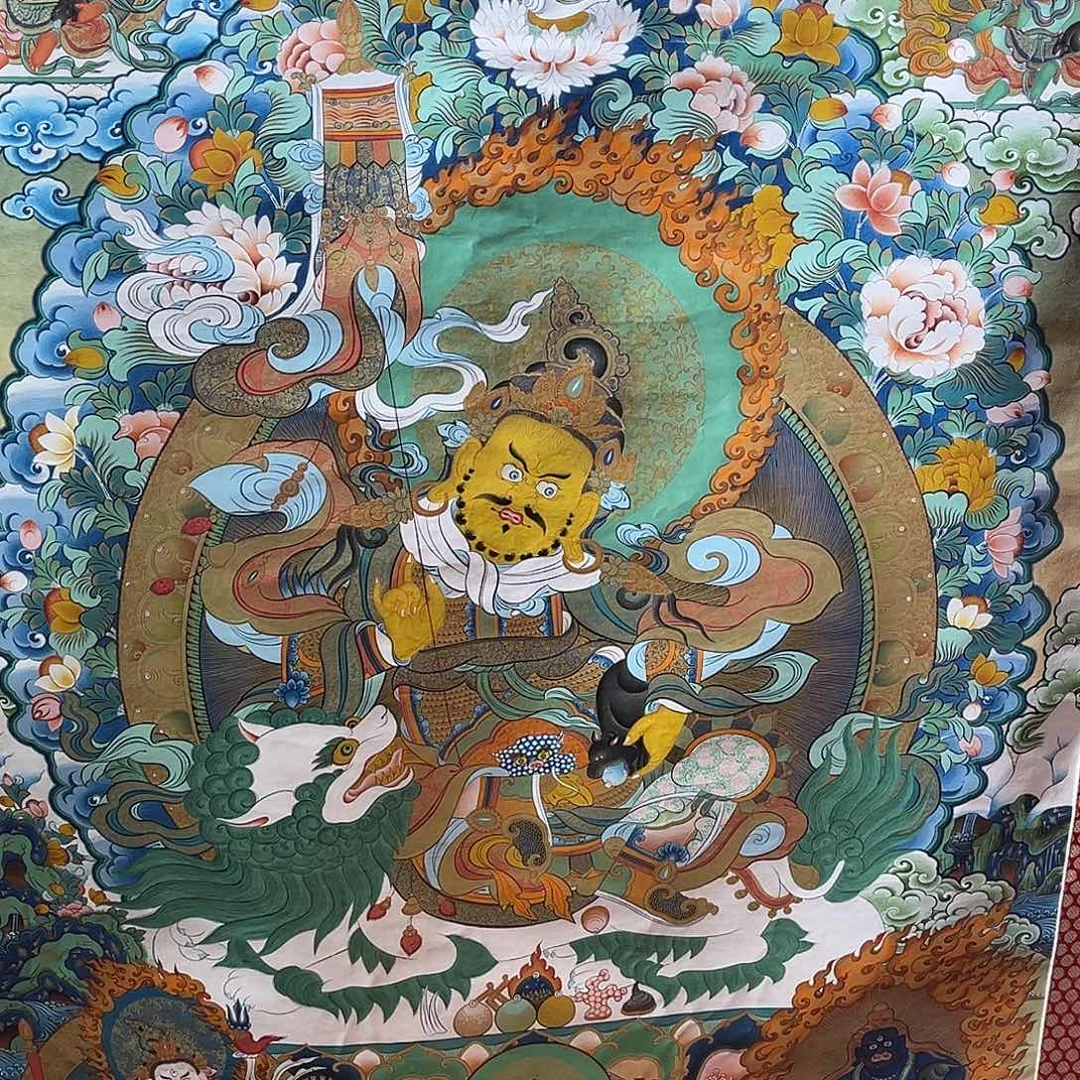 吊坠青海热贡纯手绘六路100X70