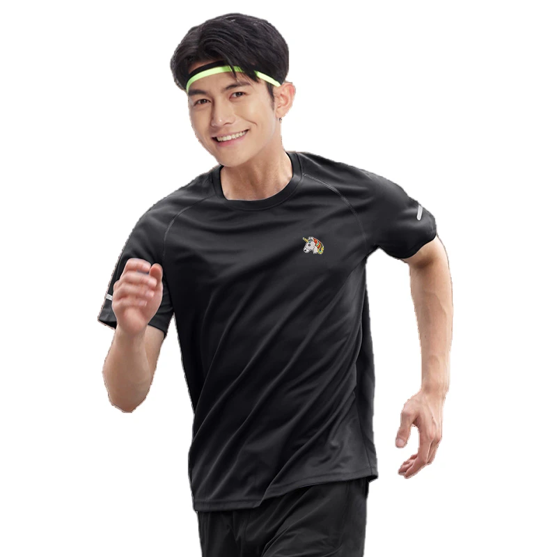 Bure Avenue冰丝速干t恤男夏季薄款运动短袖宽松跑步健身衣服训练
