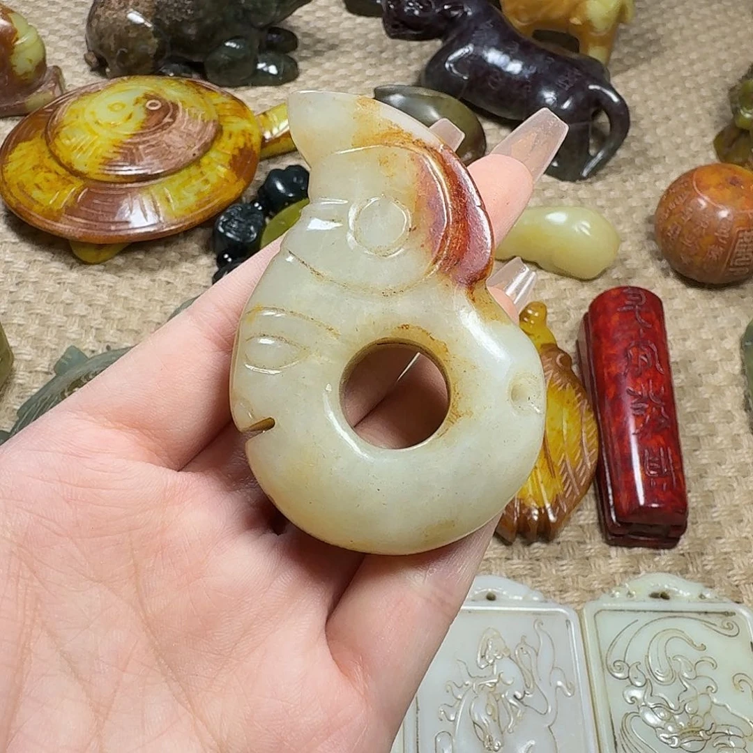 白玉菩提吊坠挂件