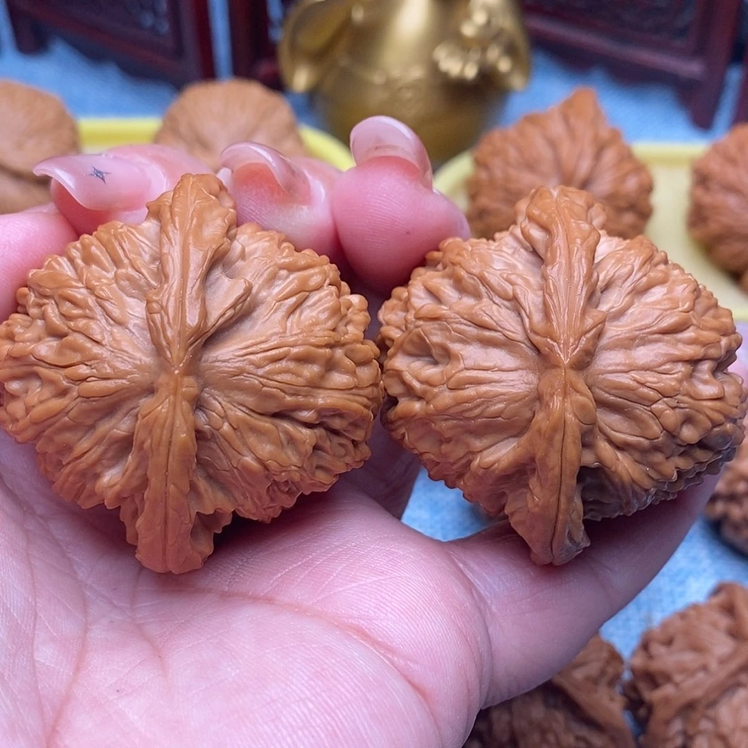 把件文玩核桃45全品绝配白狮子