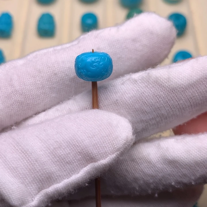 未镶嵌绿松石绿松石龙凤呈祥10.7