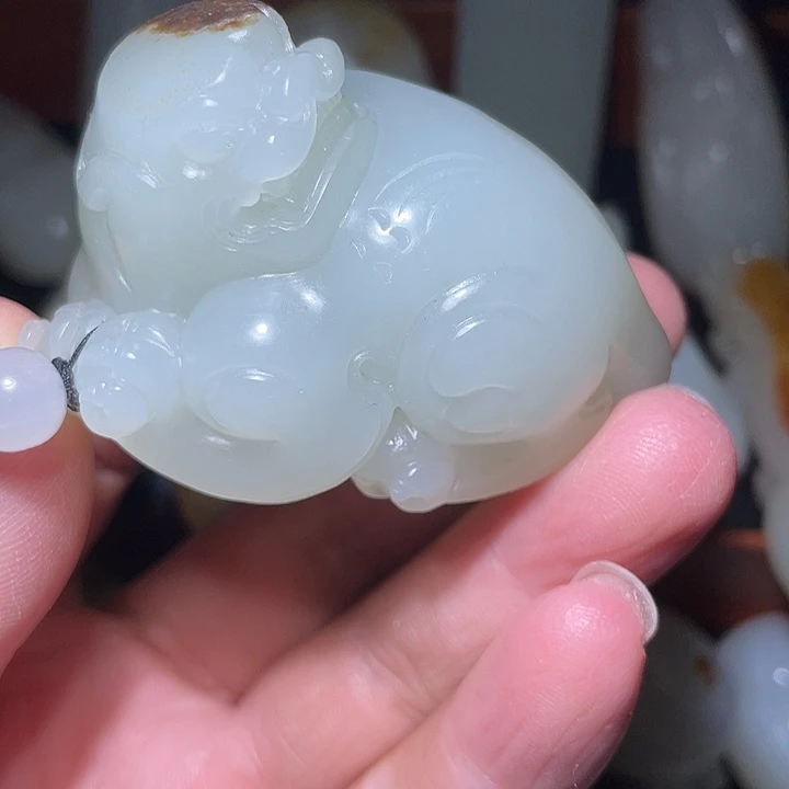 优***视和田玉（白玉）未镶嵌车挂